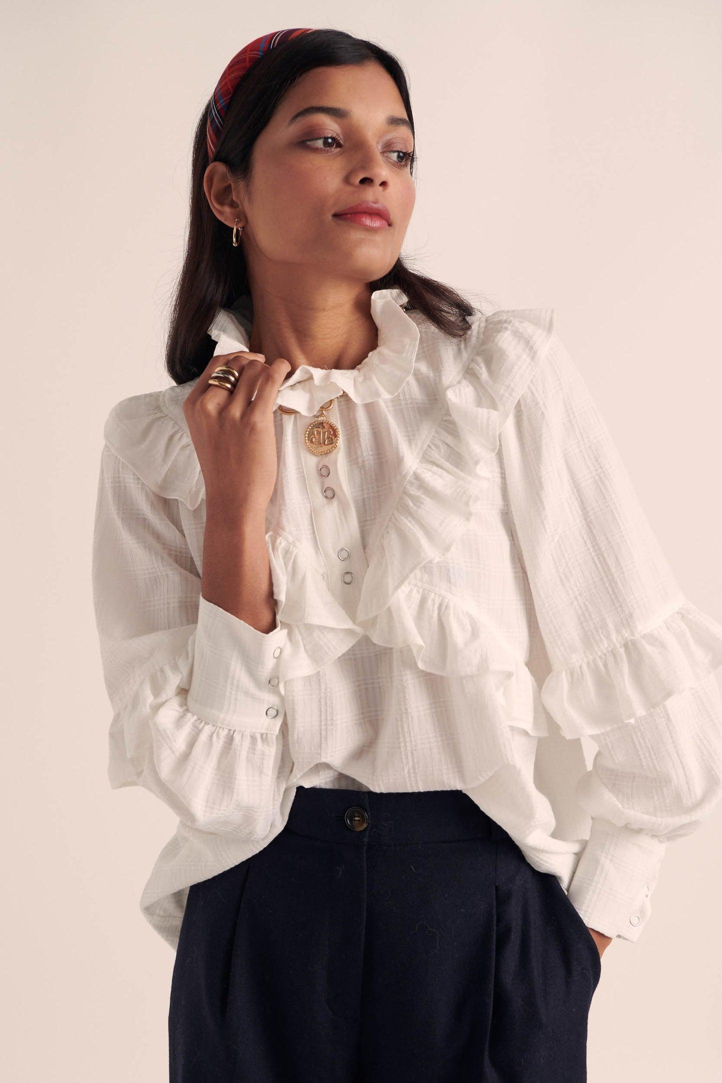 Amelia blouse natural white by BALZAC PARIS
