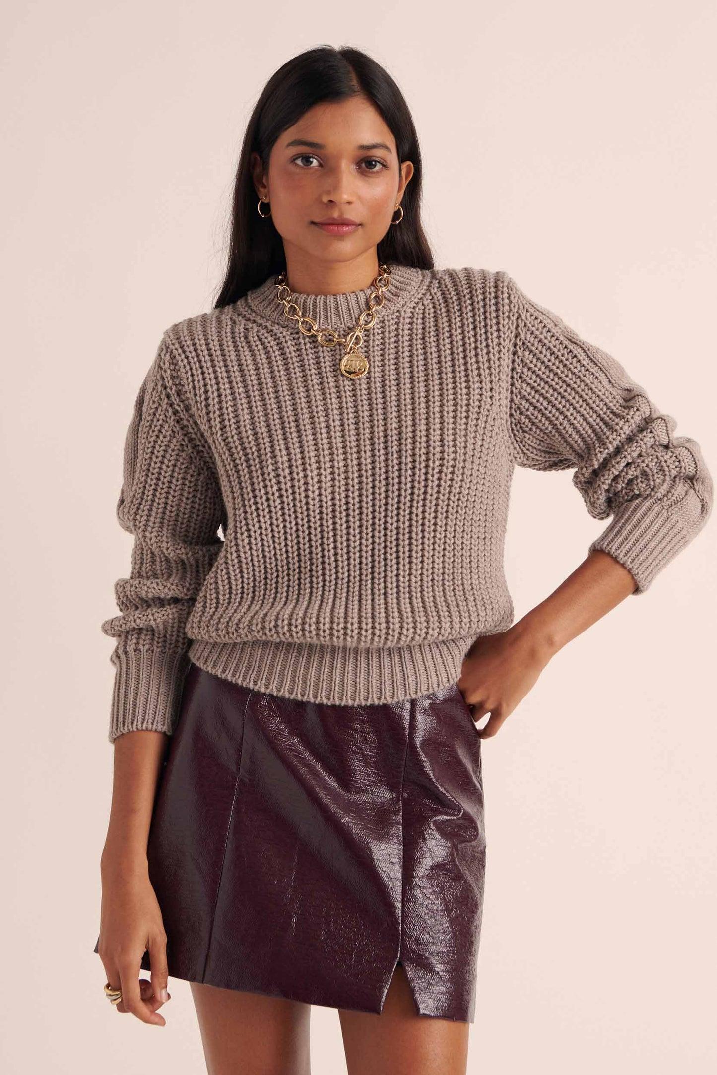 Andrew beige sweater by BALZAC PARIS