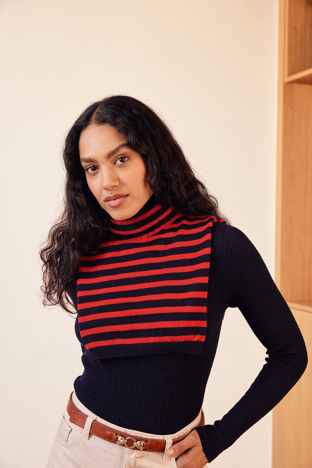 Astio striped bib by BALZAC PARIS