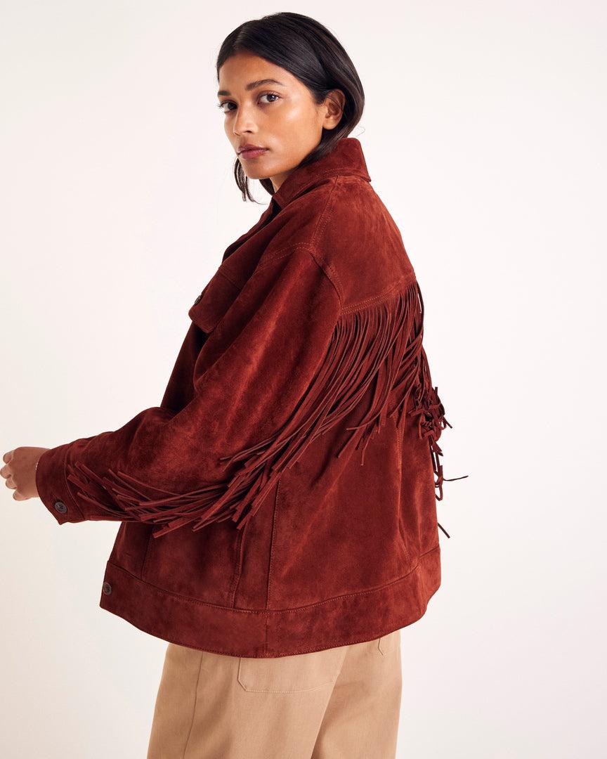 Augustin brick crust jacket by BALZAC PARIS