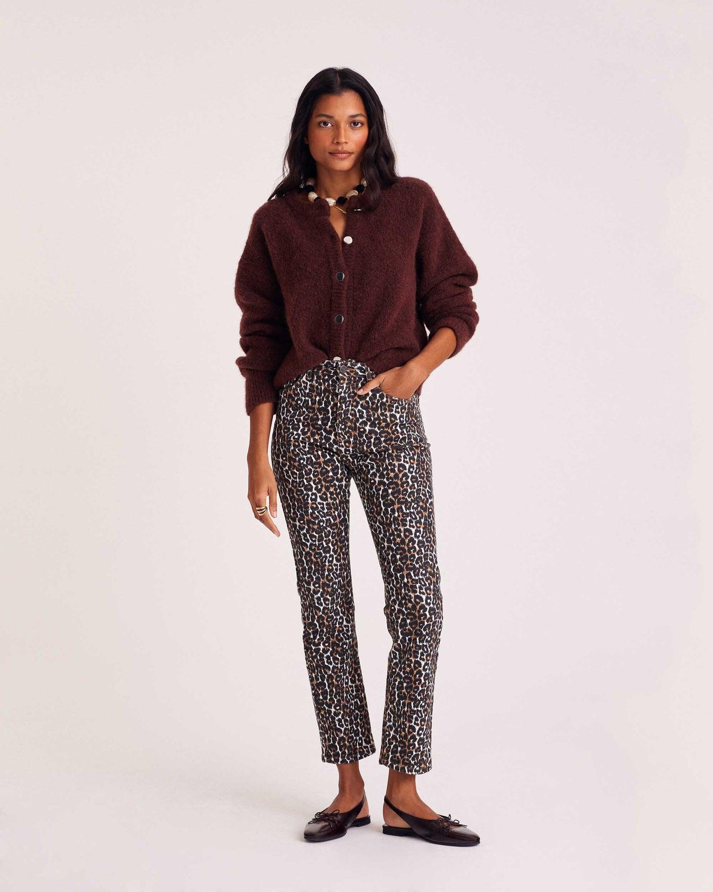 Austin light leopard jeans by BALZAC PARIS