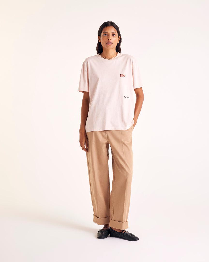 Baptiste pink BP eyes t-shirt by BALZAC PARIS
