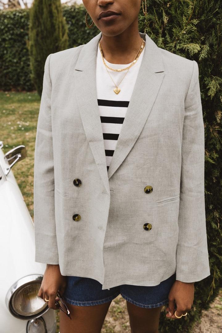 Beige Memento jacket by BALZAC PARIS