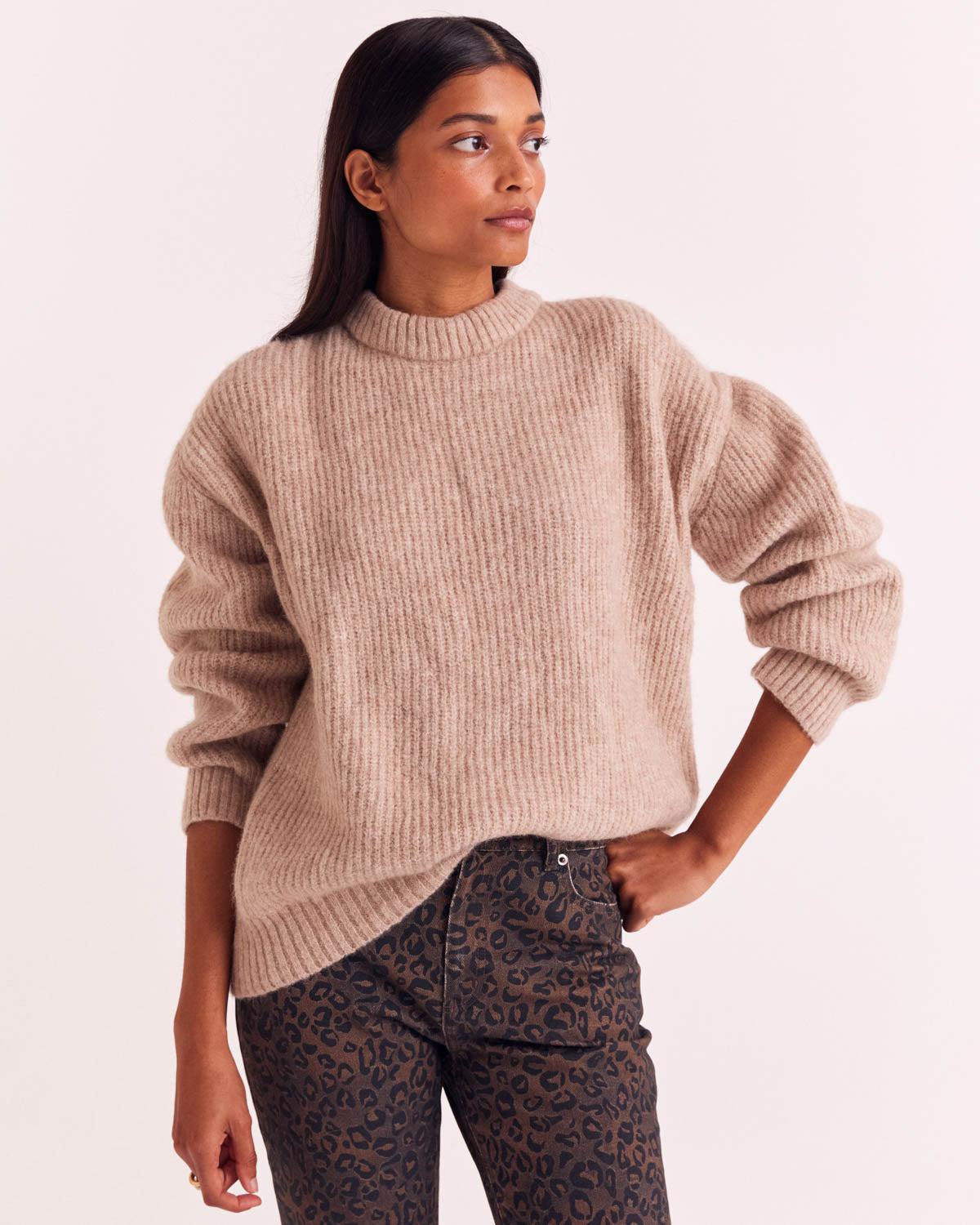 Beige Théodore Sweater by BALZAC PARIS