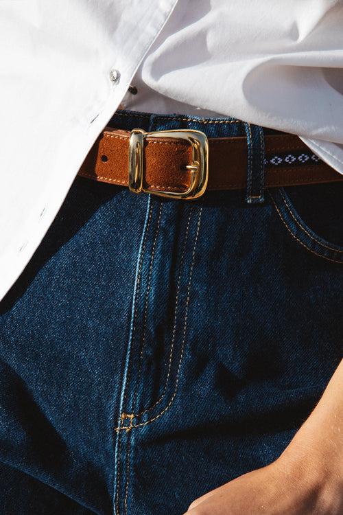 Belt Kal camel by BALZAC PARIS