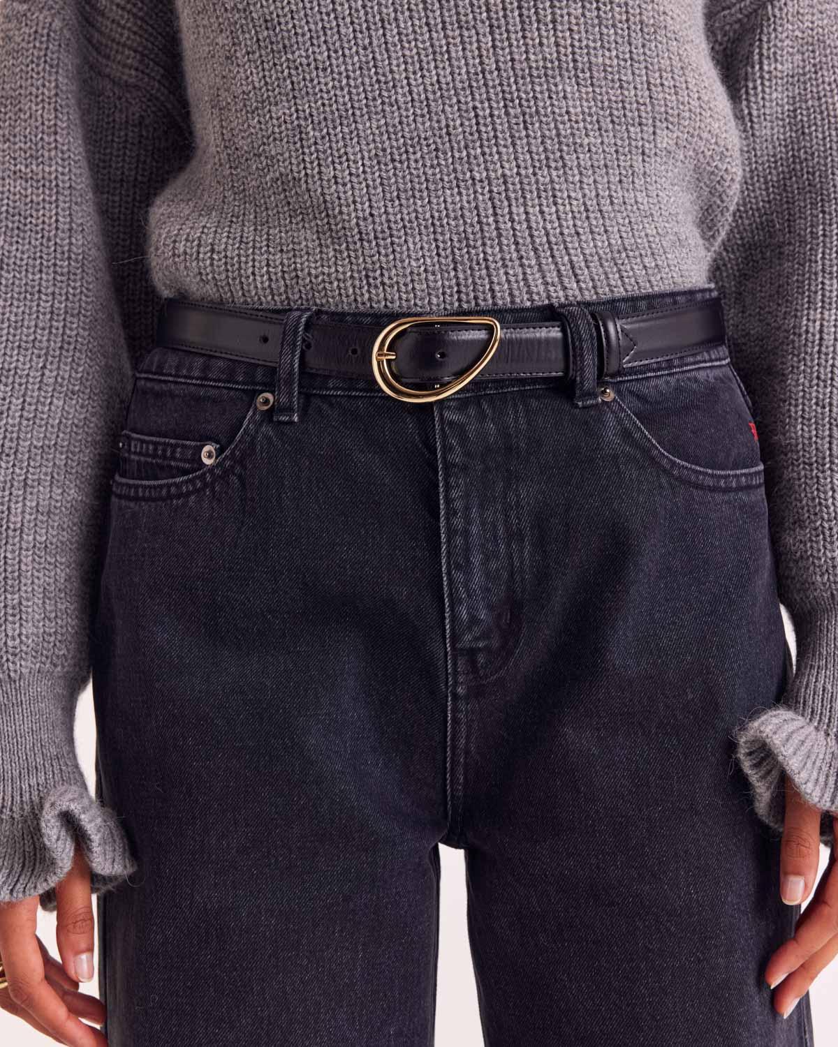 Black Basma Belt by BALZAC PARIS