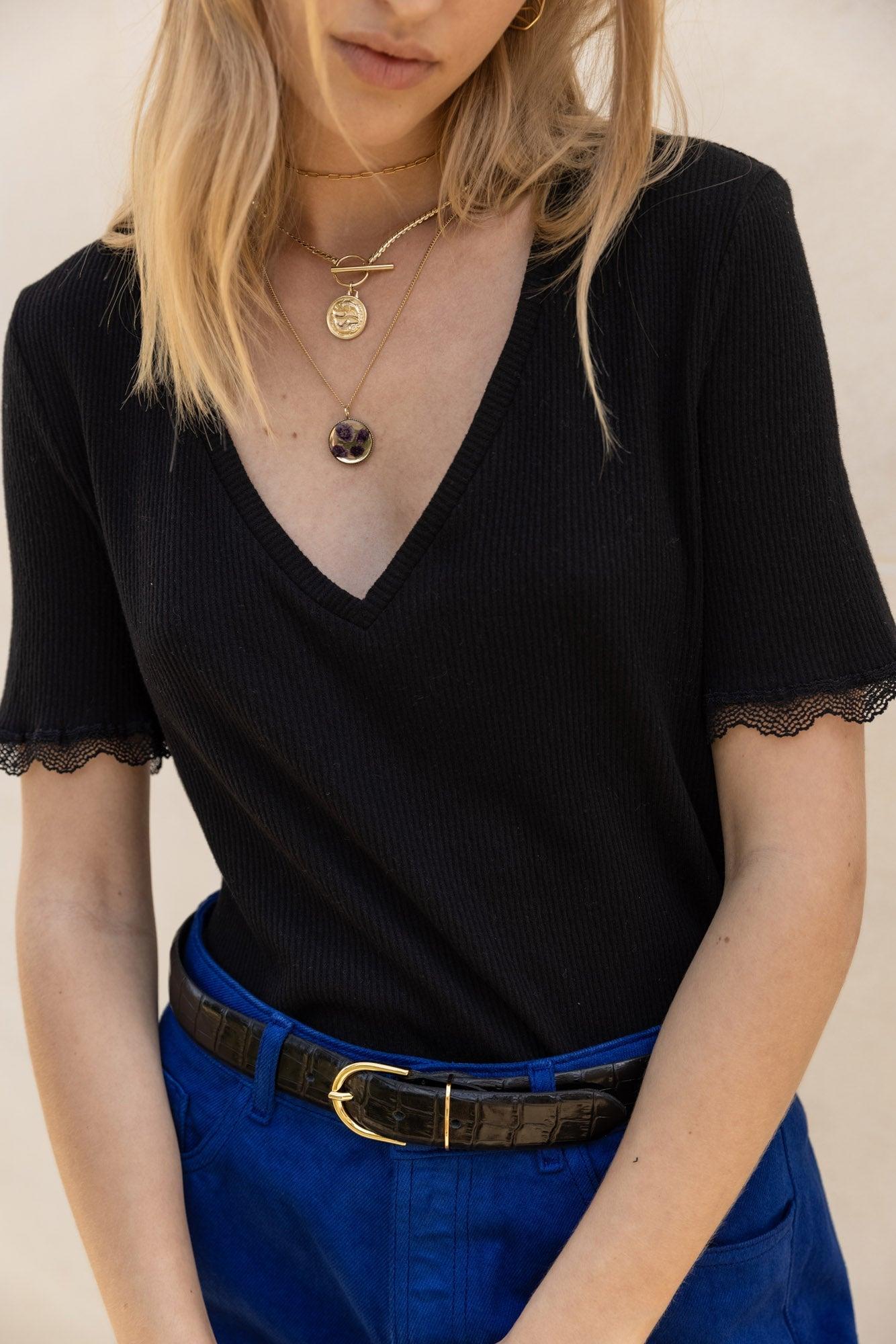 Black Casimir top by BALZAC PARIS