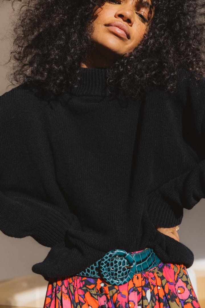 Black Demoiselle jumper by BALZAC PARIS