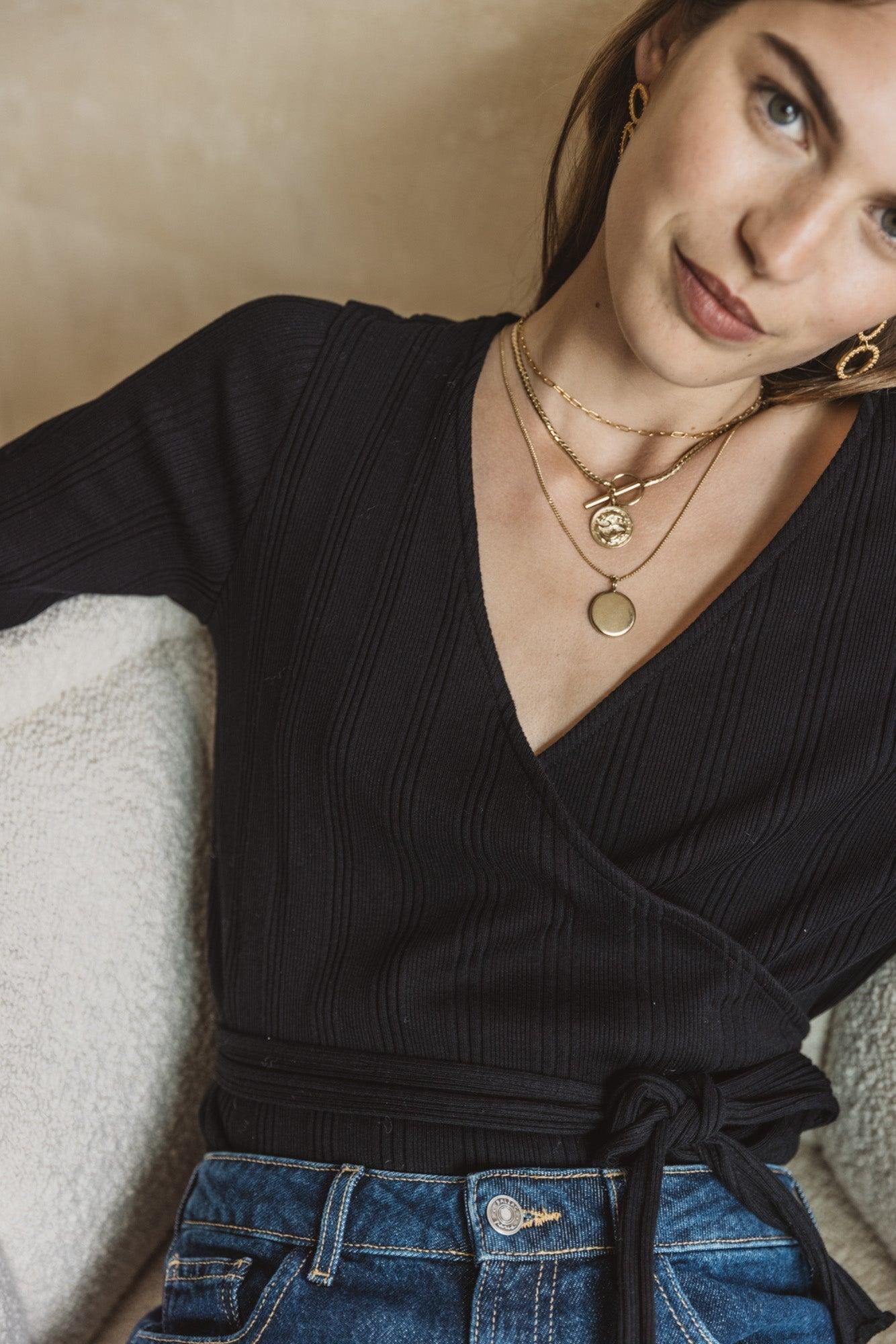 Black Maggie top by BALZAC PARIS