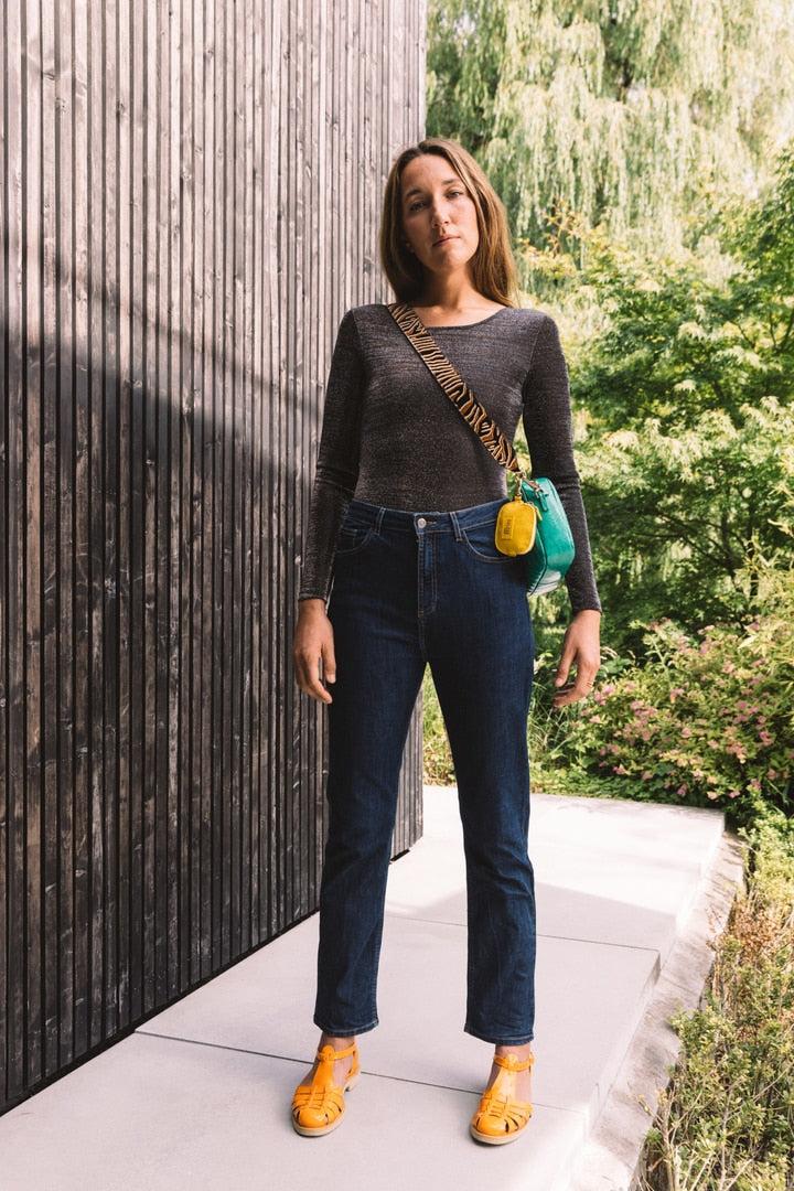 Black brol bodysuit by BALZAC PARIS