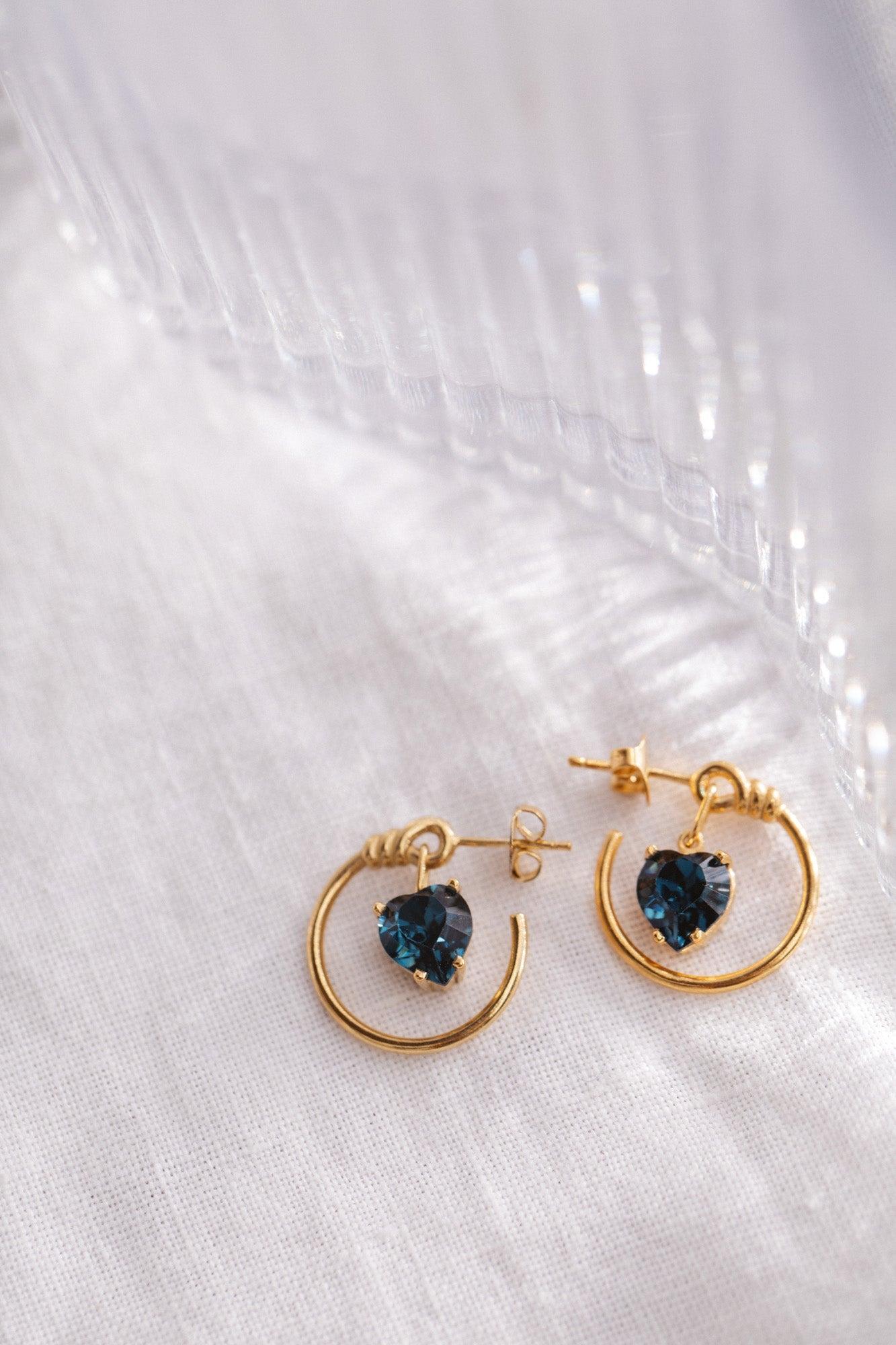 Blue Mimosa earrings by BALZAC PARIS