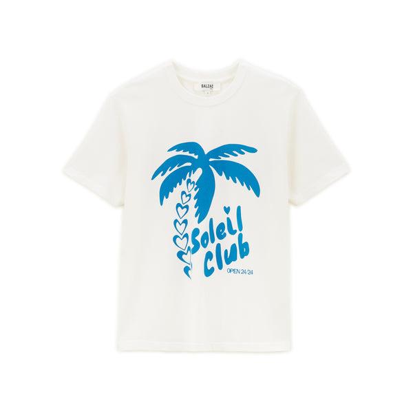 Blue and white Bree Soleil Club t-shirt by BALZAC PARIS