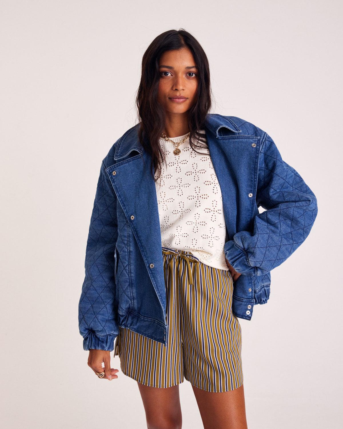 Bomber Soly ultramarine blue by BALZAC PARIS