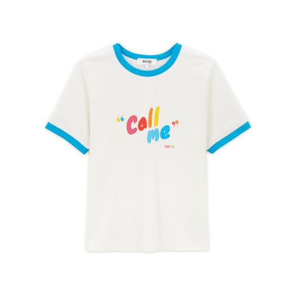 Bree Call me multicolored t-shirt by BALZAC PARIS