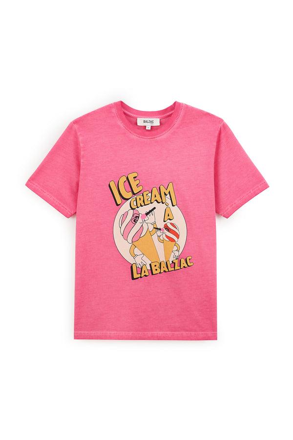 Bree pink icecream t-shirt by BALZAC PARIS