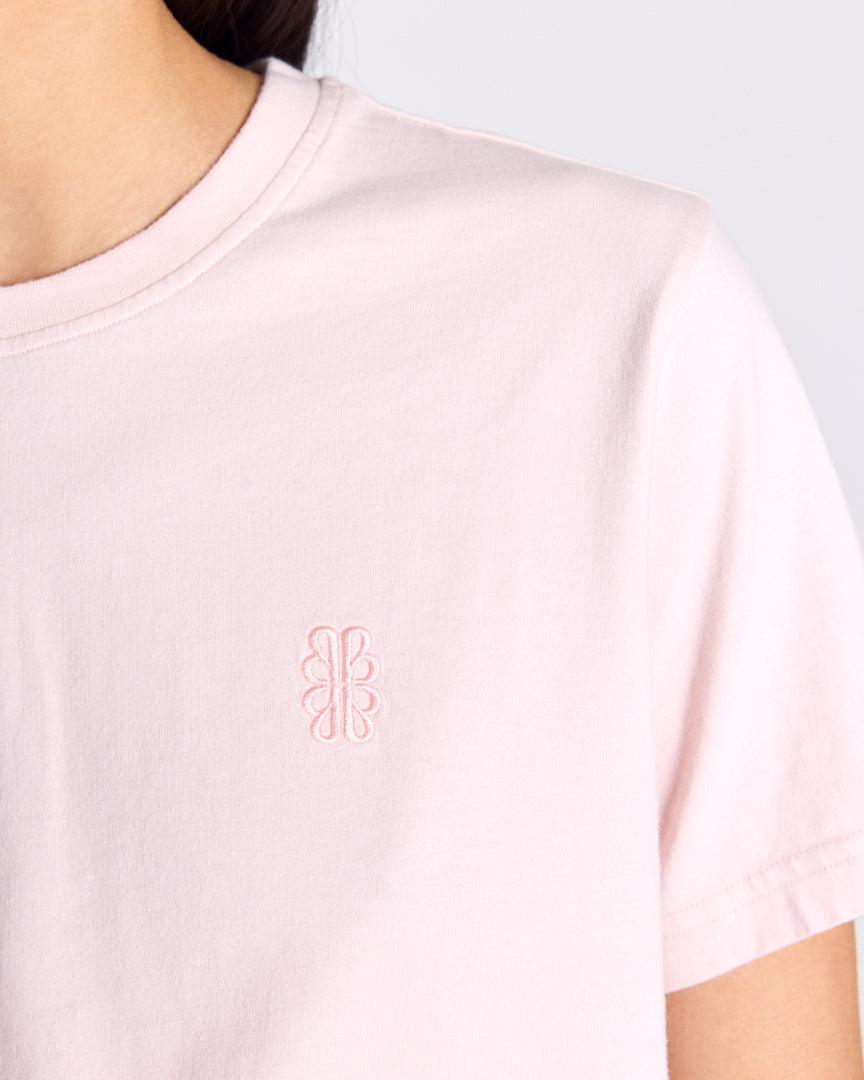 Bree t-shirt embroidered pale pink by BALZAC PARIS