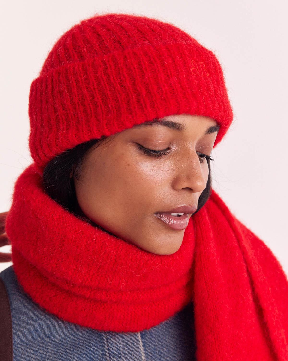 Bright Red Grégoire Beanie by BALZAC PARIS