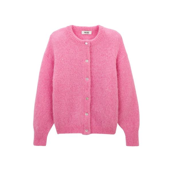 Candy pink softness cardigan by BALZAC PARIS