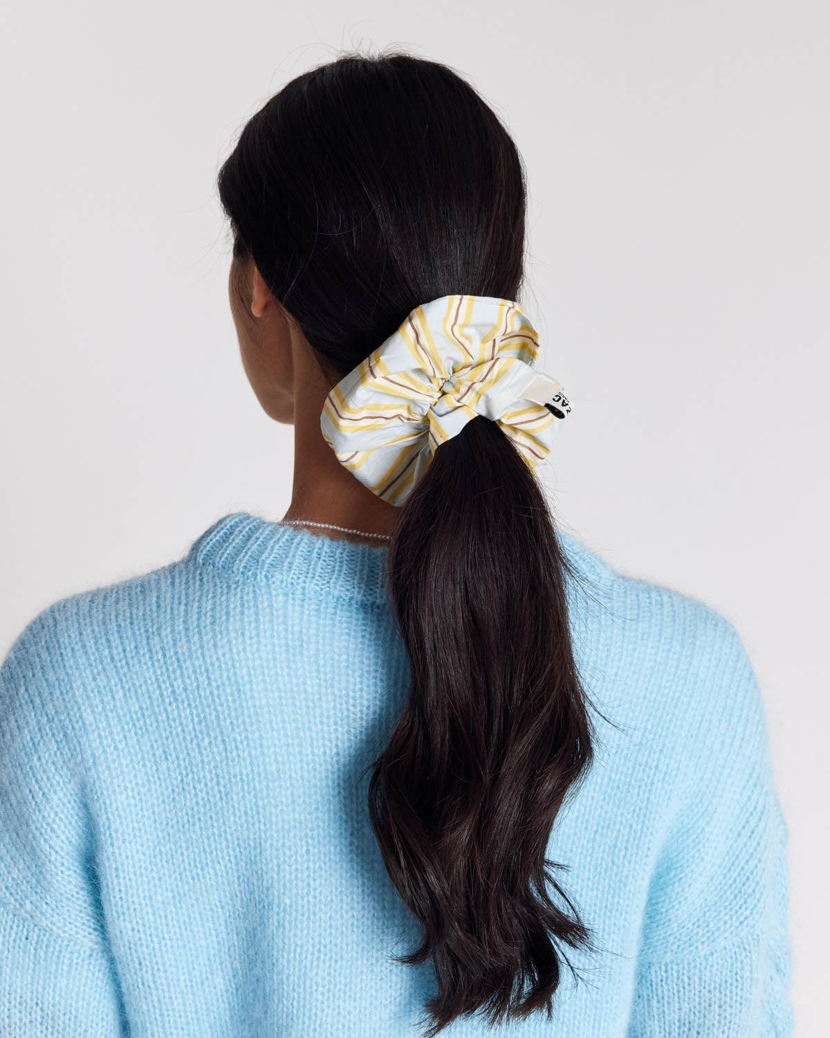 Chouchou Billy XL blue and yellow stripe by BALZAC PARIS