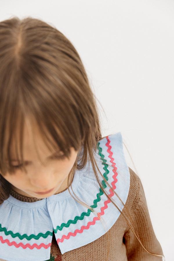 Comice collar blue colored waves by BALZAC PARIS