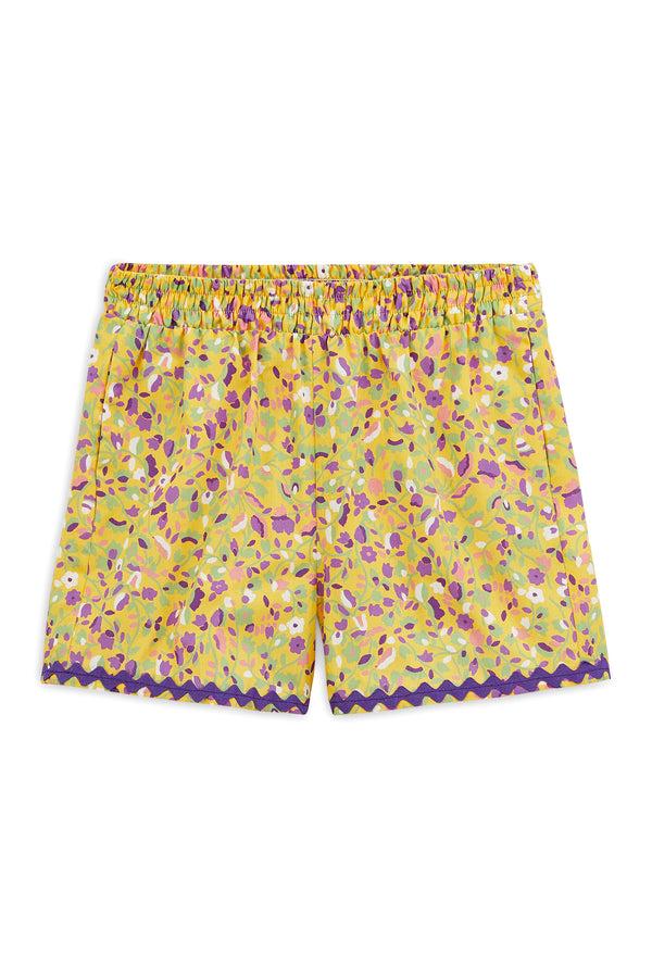 Curious shorts with a myriad of flowers print by BALZAC PARIS