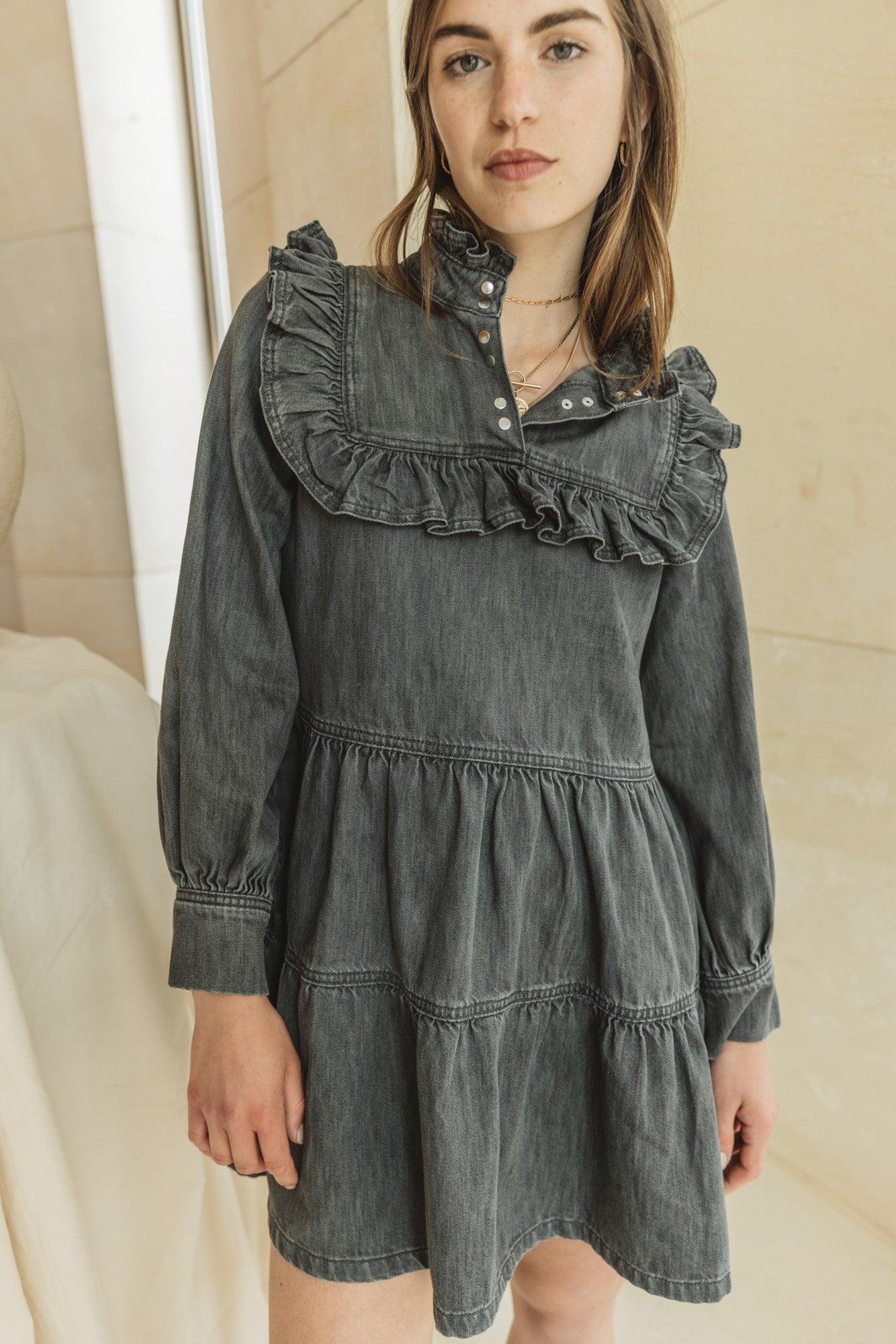 Dress Engraving gray by BALZAC PARIS