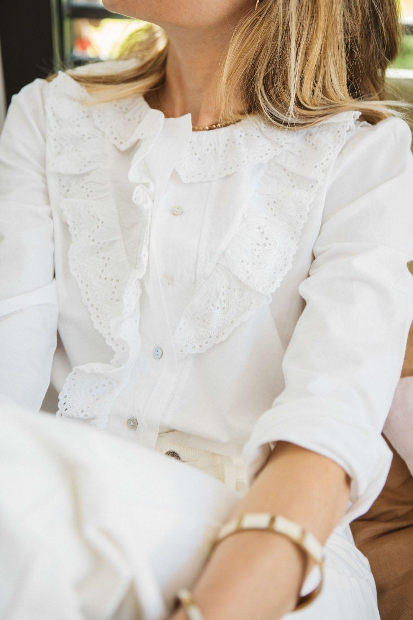 Ecru Milena shirt by BALZAC PARIS