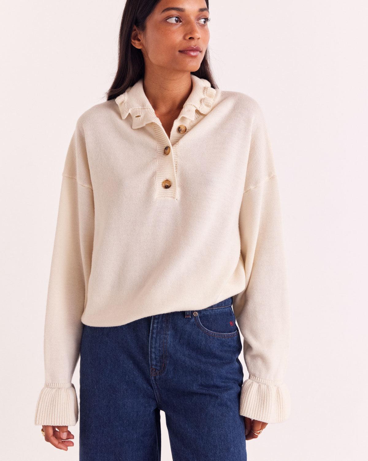 Ecru Pauline Sweater by BALZAC PARIS