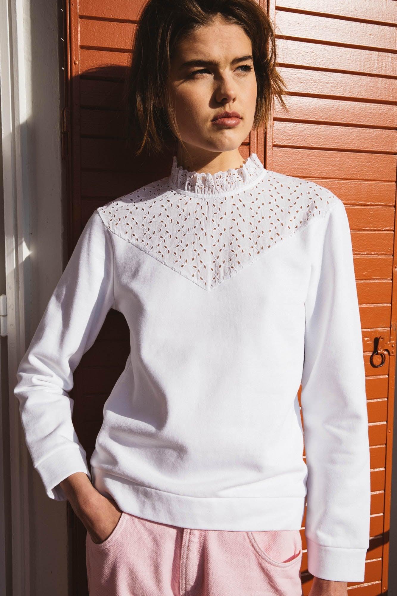 Ecru Rayan sweatshirt by BALZAC PARIS
