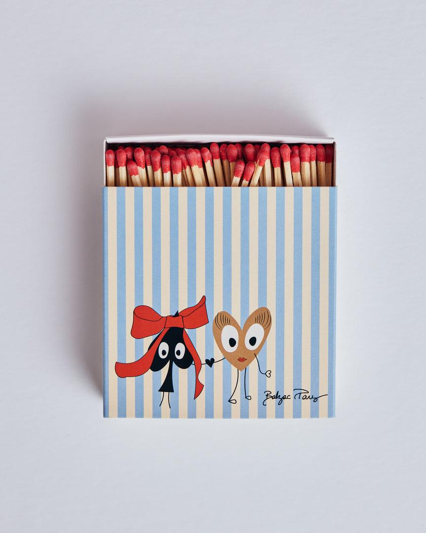 Ecru and blue striped matches by BALZAC PARIS