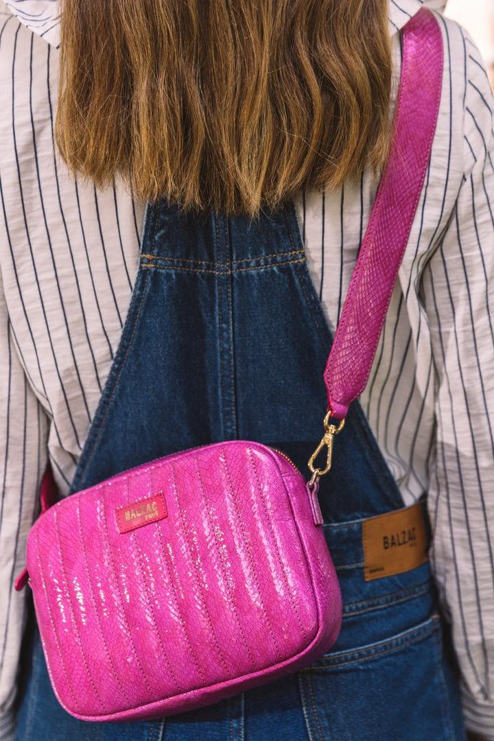 Embossed pink Cesar bag (BG) by BALZAC PARIS