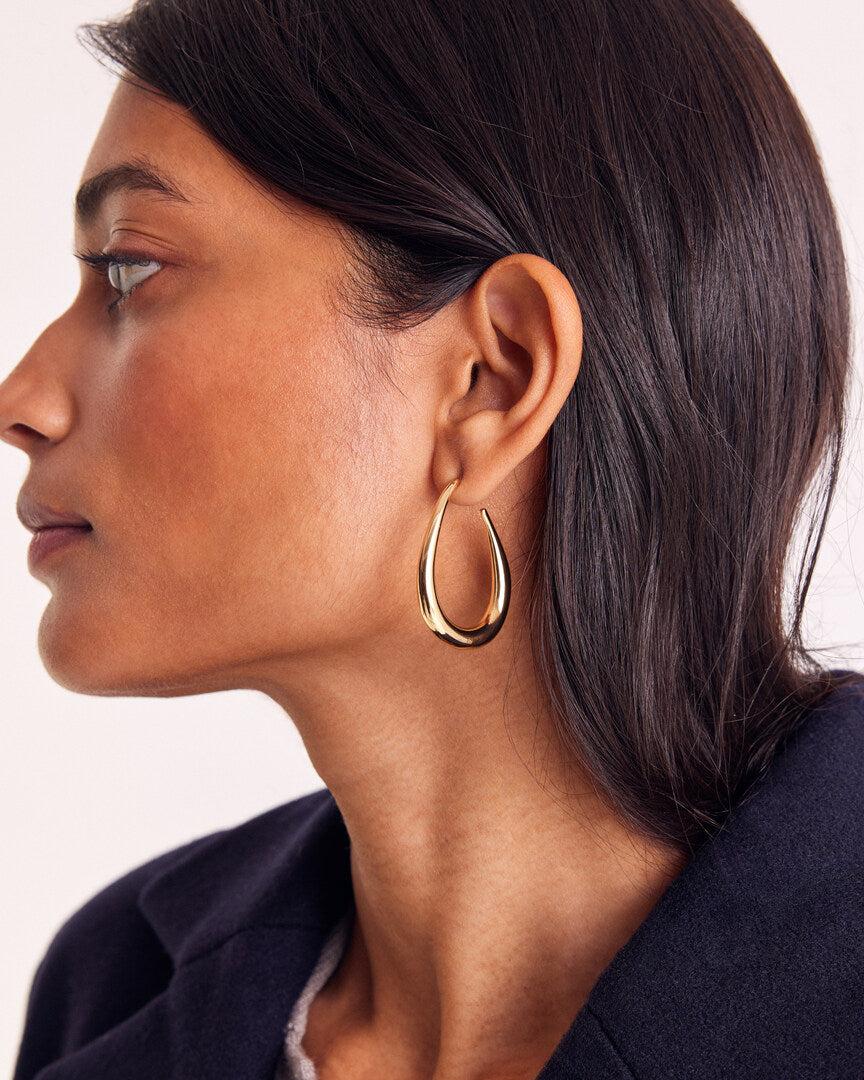 Felicia gold earrings by BALZAC PARIS