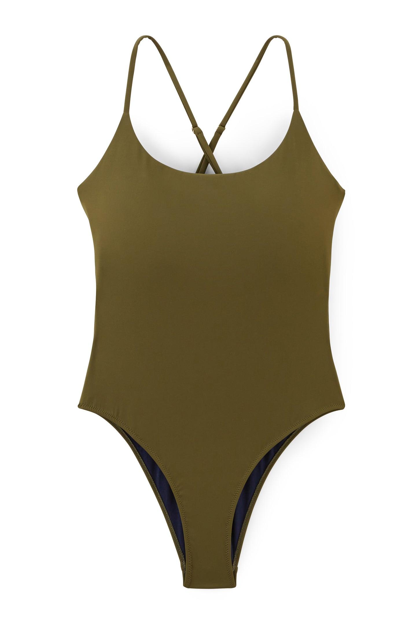 Felisa khaki one-piece swimsuit by BALZAC PARIS Felisa khaki one-piece swimsuit by BALZAC PARIS