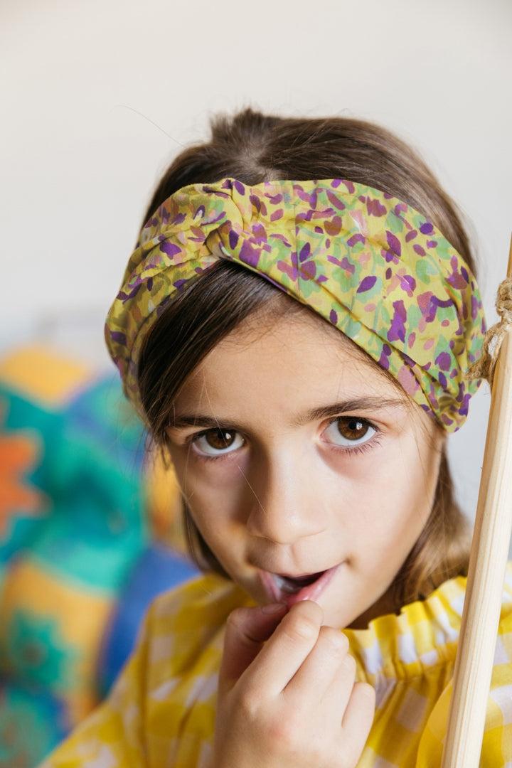 Floral Print Enigma Headband by BALZAC PARIS