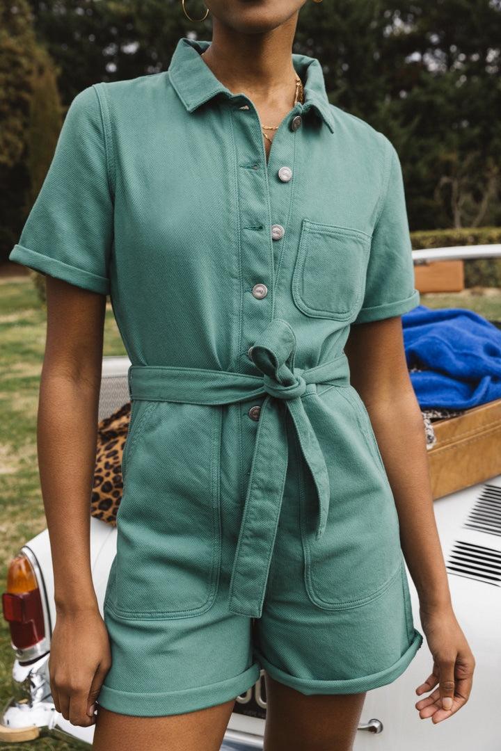 Floralie jumpsuit green by BALZAC PARIS
