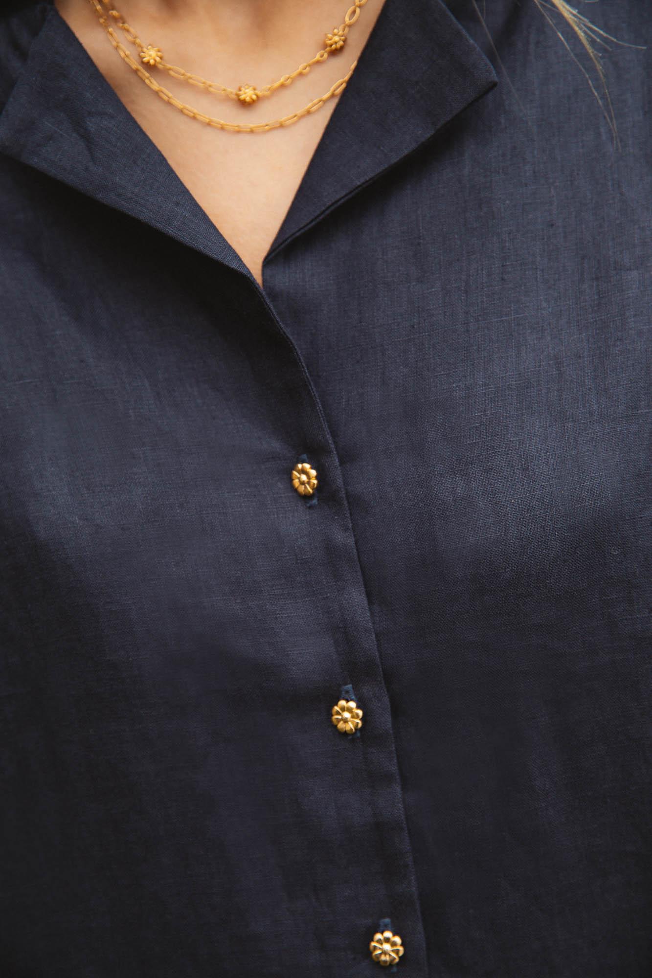 George navy shirt by BALZAC PARIS