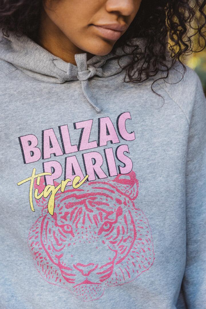 Gray Tiger sweatshirt by BALZAC PARIS