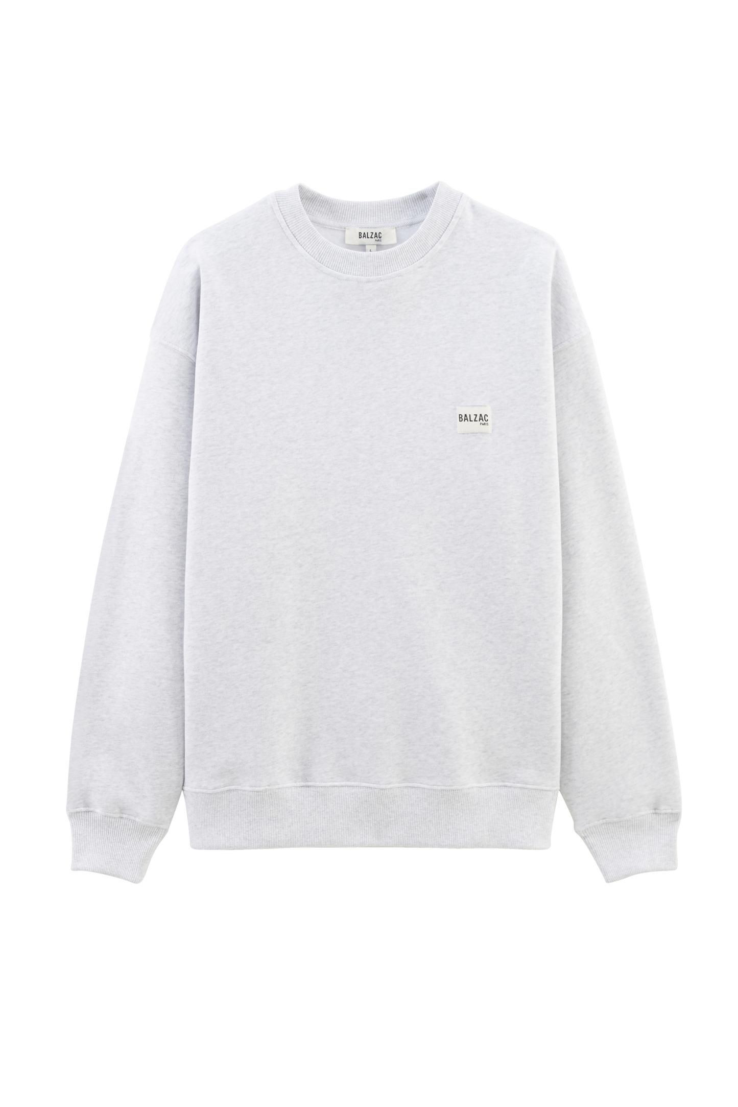 Hauteville BP light grey heather sweatshirt by BALZAC PARIS
