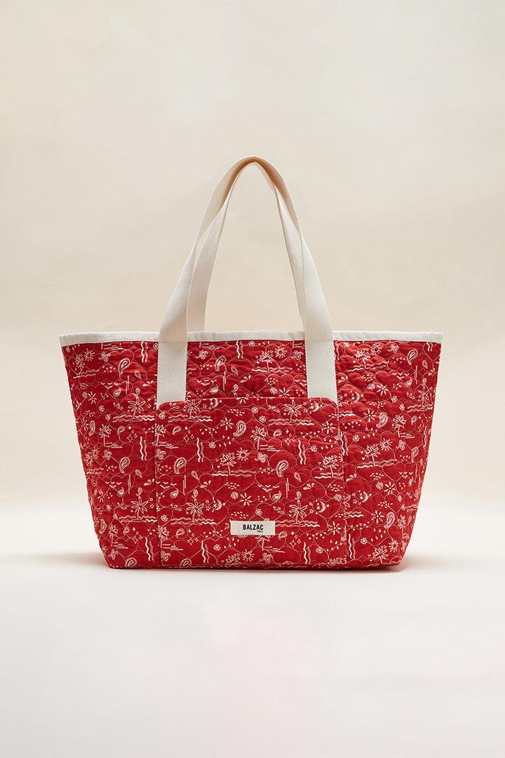 Heart quilted shopping bag by BALZAC PARIS