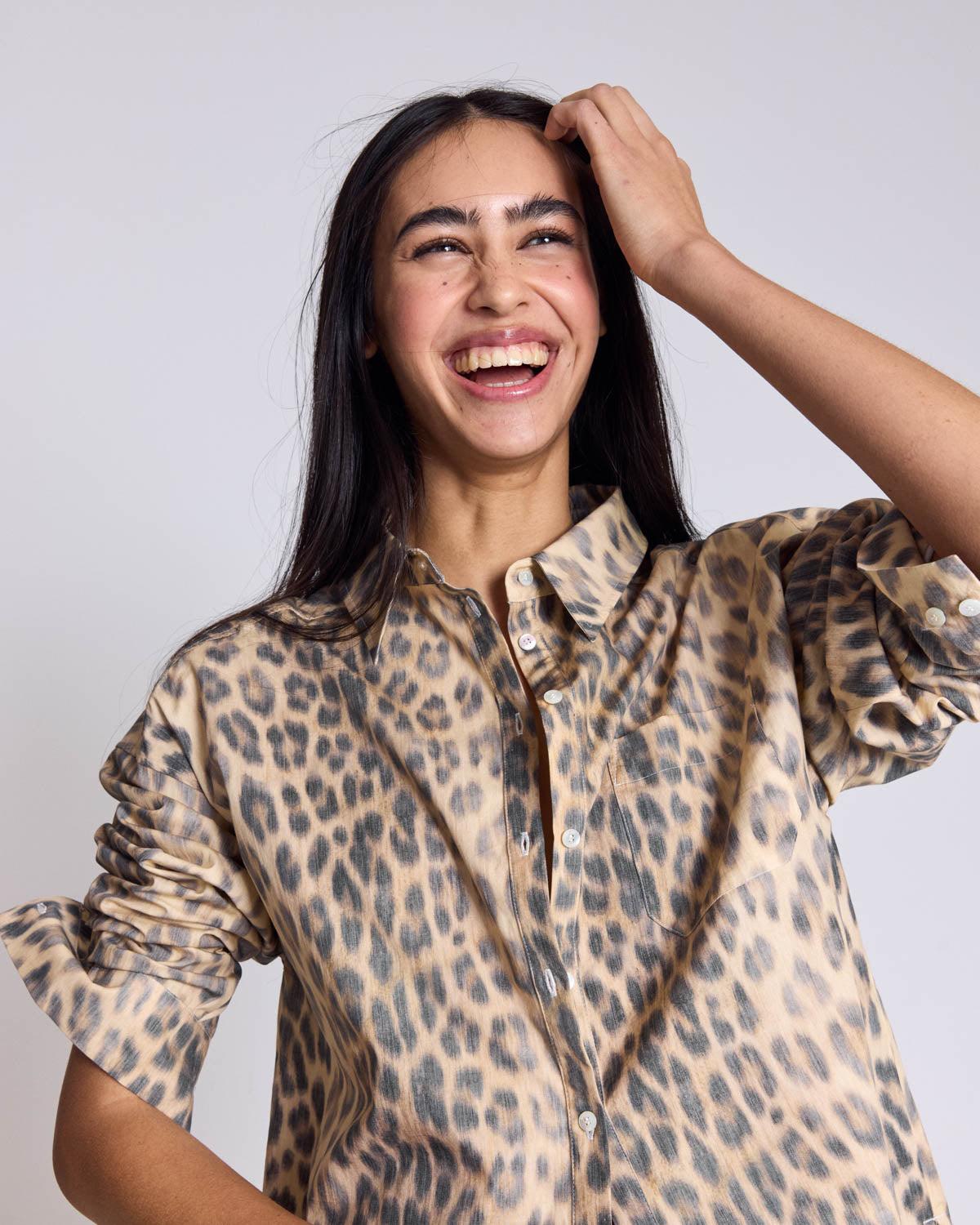 Hector faded leopard shirt by BALZAC PARIS