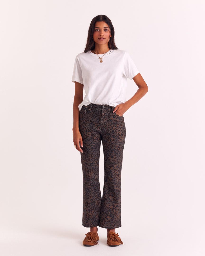 Jean Jules chocolate fawn leopard by BALZAC PARIS