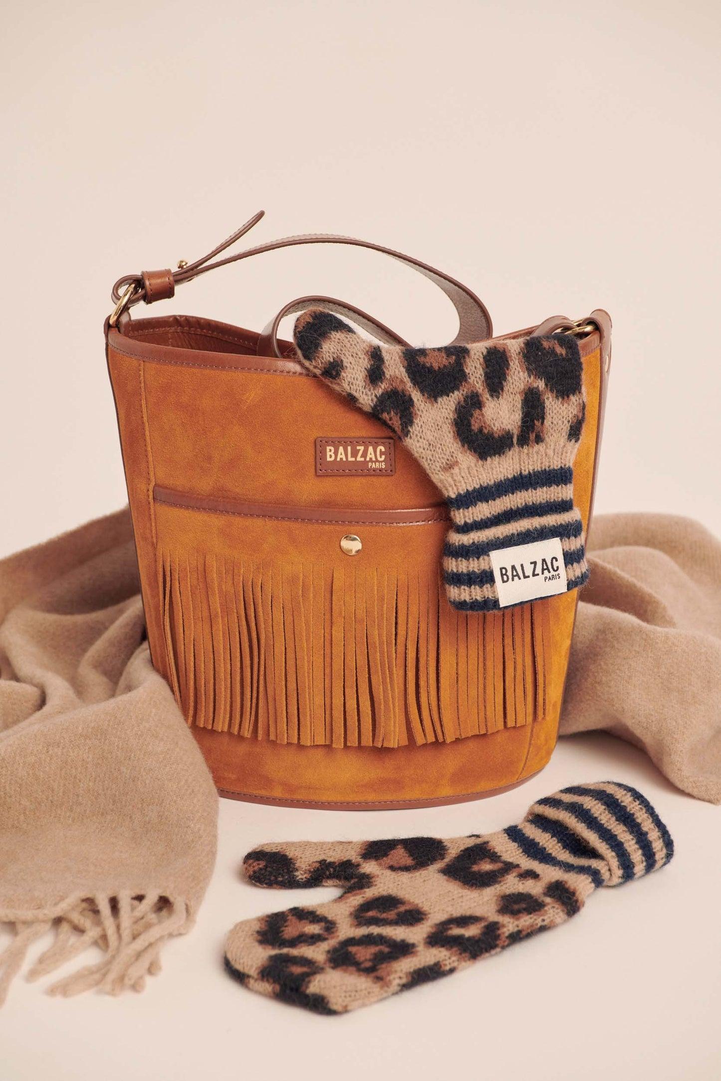 Karen Leopard Mitten by BALZAC PARIS