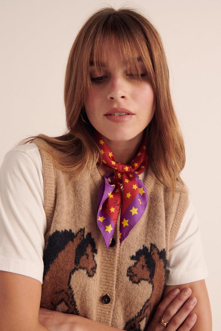 Kelly stars scarf by BALZAC PARIS