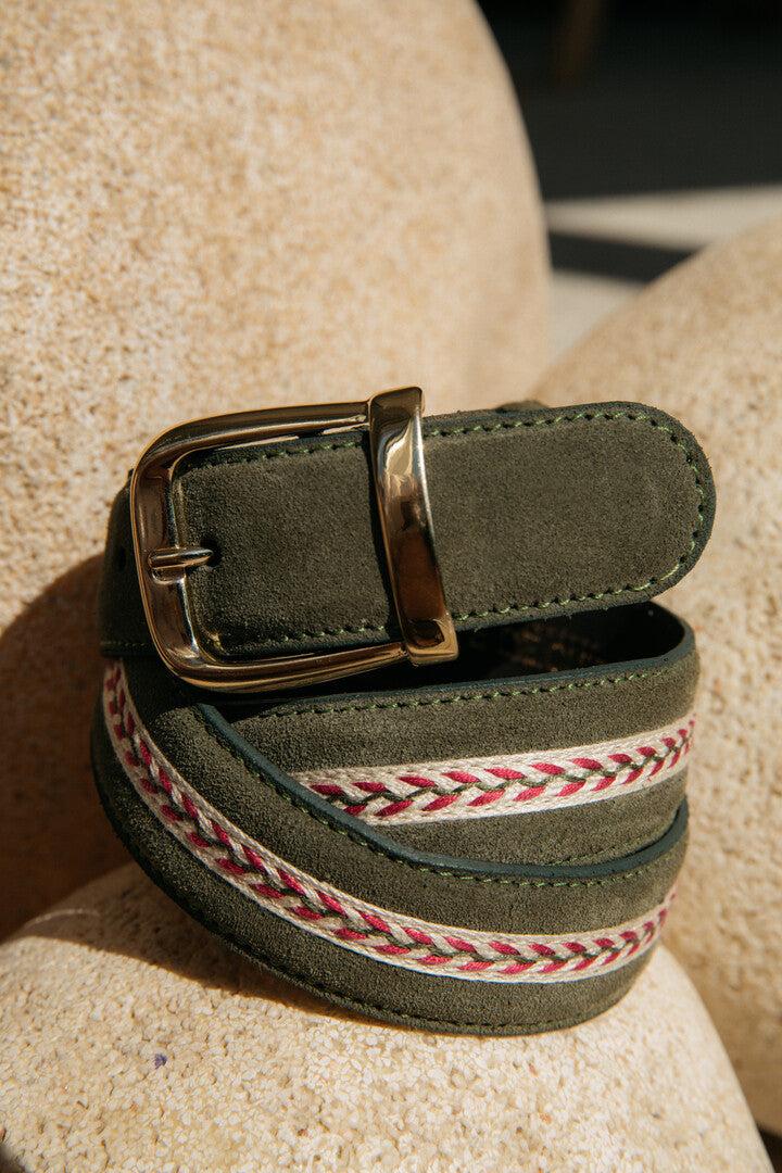 Khaki Kal belt by BALZAC PARIS
