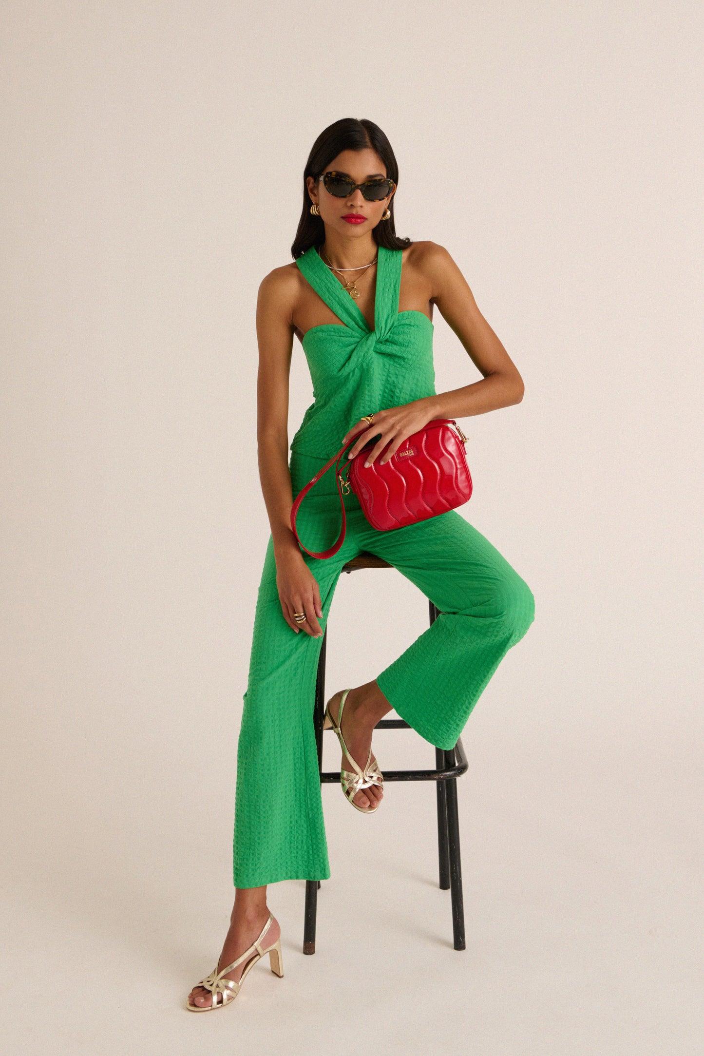 Lawn green Joel pants by BALZAC PARIS