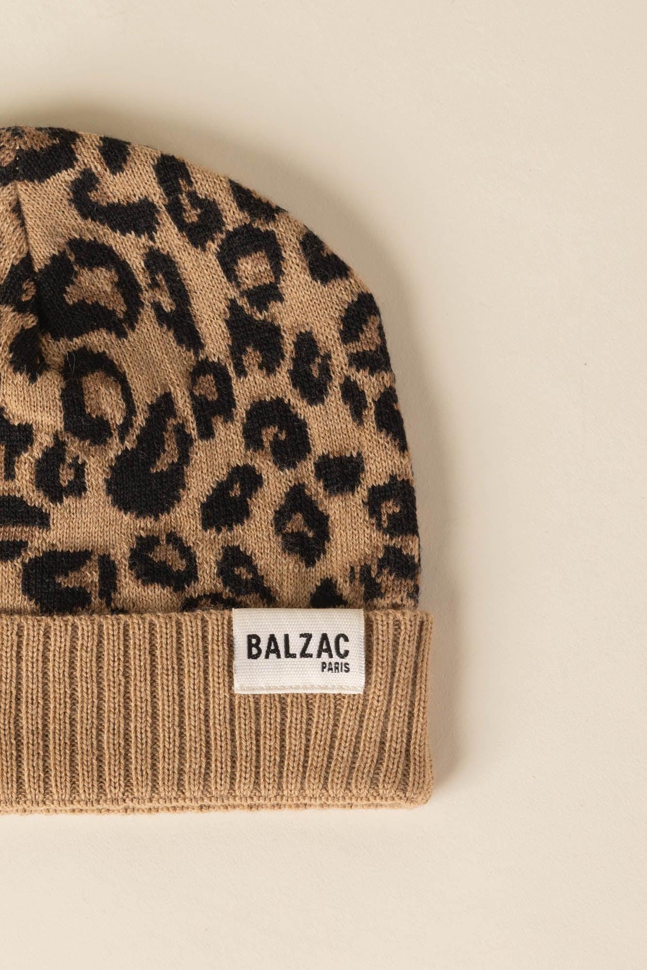 Leopard Louma beanie by BALZAC PARIS