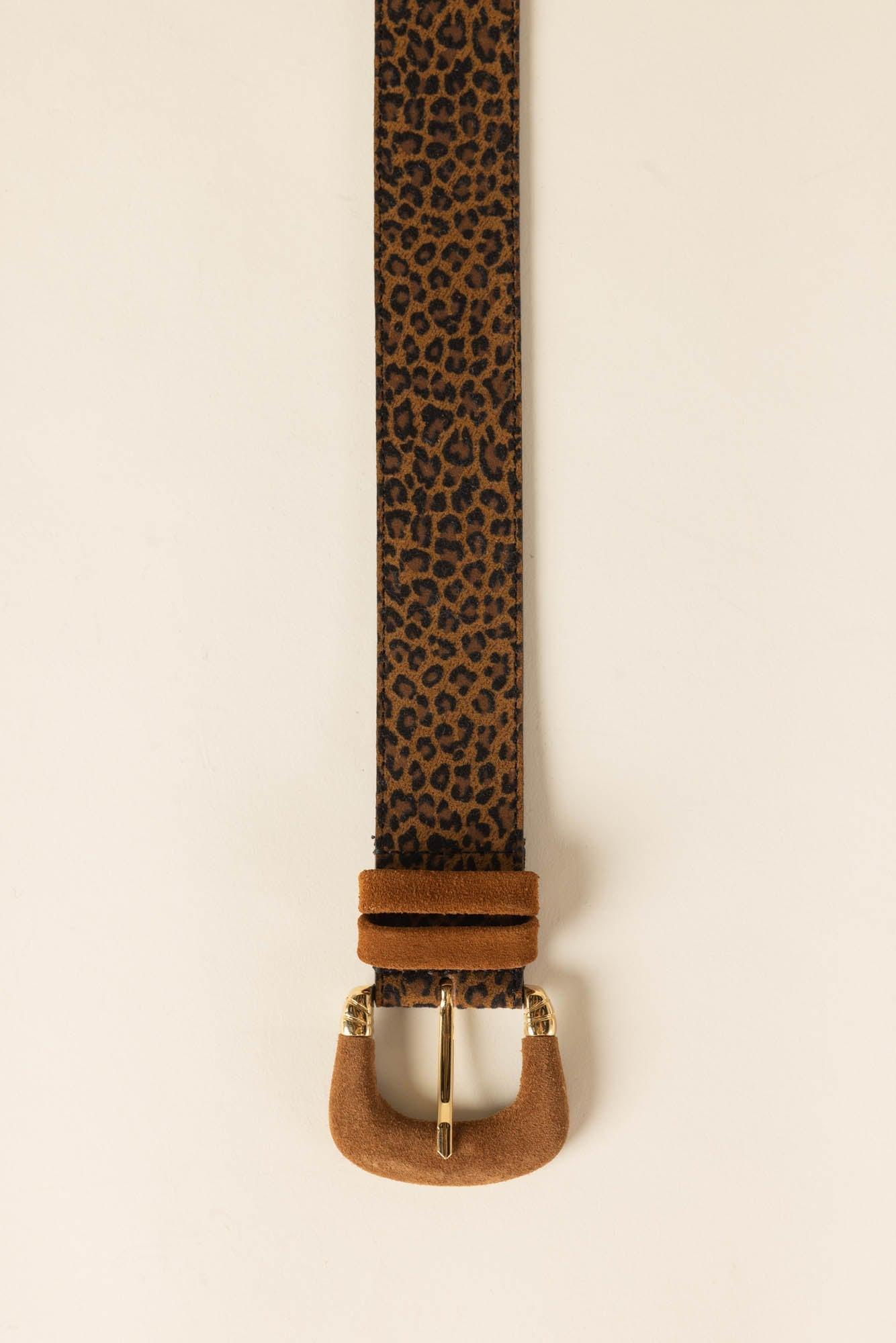 Leopard Neritine belt by BALZAC PARIS