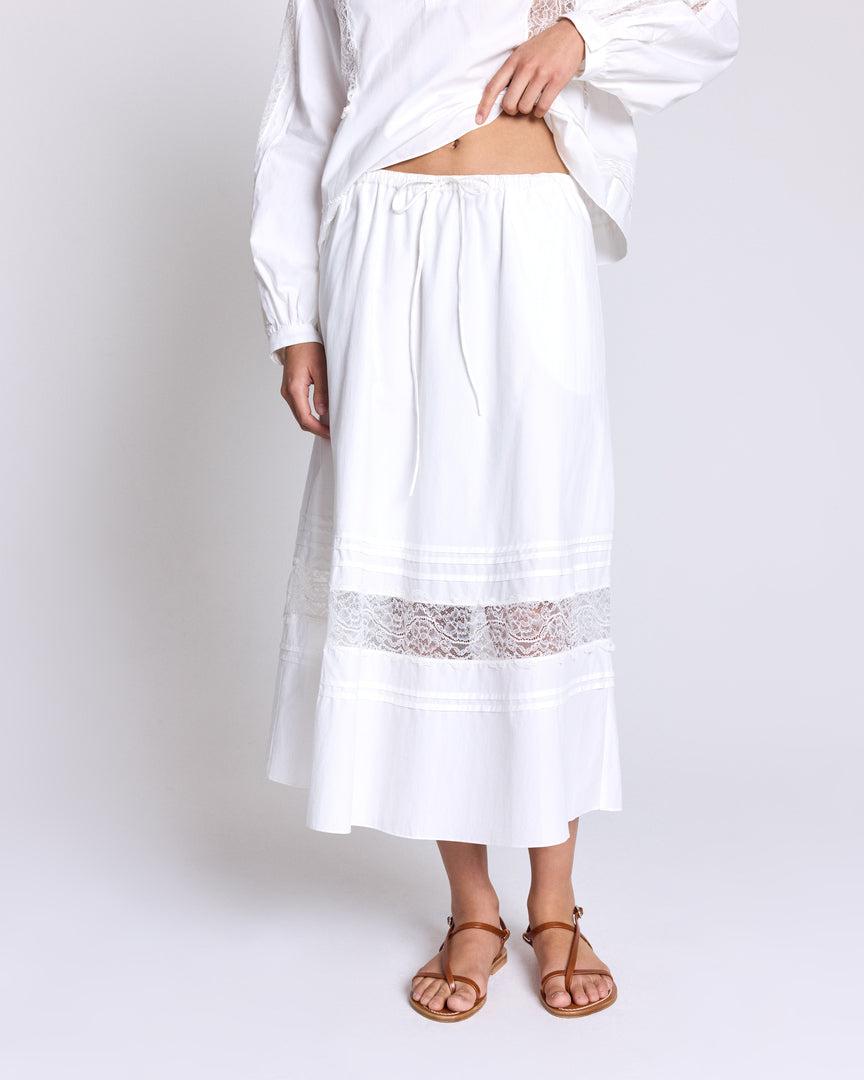 Lidia natural white skirt - Sophie Hallette x Balzac Paris by BALZAC PARIS