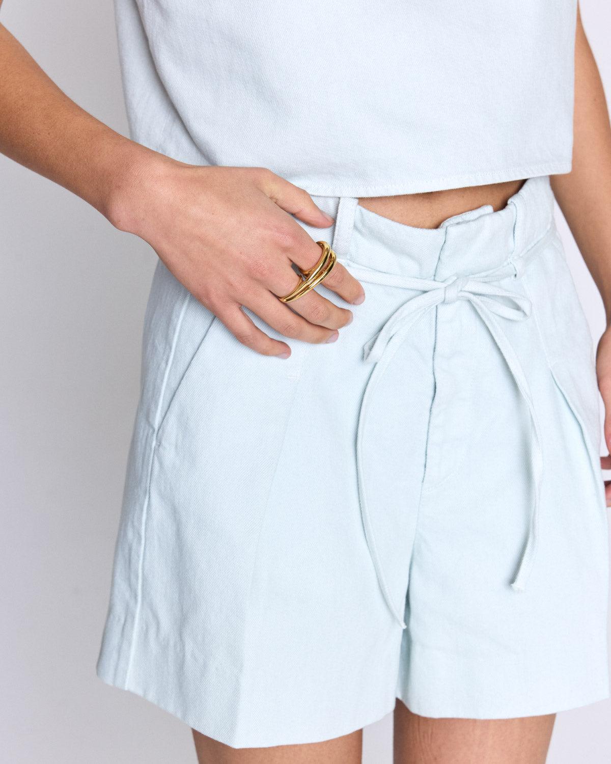 Light blue Max shorts by BALZAC PARIS