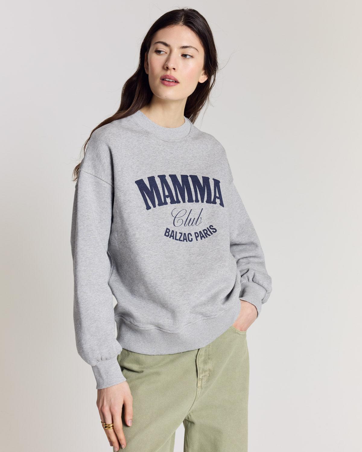 Light grey marl Virgile sweatshirt by BALZAC PARIS
